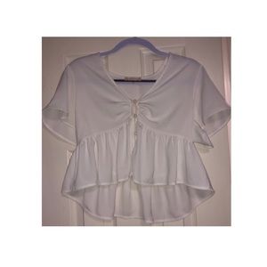 White Altard State crop top